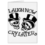 Theatre Masks Laugh Now Cry Later cards