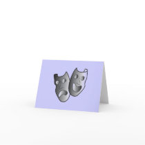 Theatre masks note card