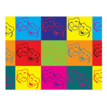 Theatre Pop Art Post Card