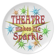 Theatre Sparkles Party Plate