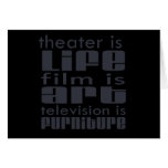 Theatre vs Film vs TV cards