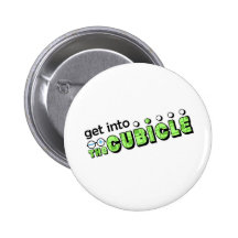 theCUBICLE Season 1 - Squares Green Pinback Button