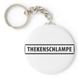 Thekenschlampe text icon key chain