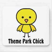 Theme Park Chick Mouse Mat