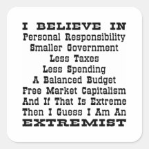 Then I Am An Extremist Sticker
