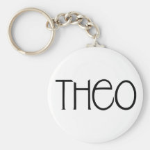 Theo black Keychain