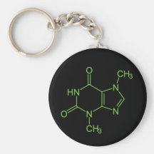 Theobromine Chocolate Molecule Keychain