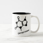 theobromine molecule (chocolate) mug