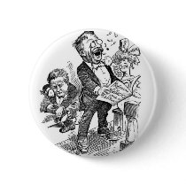 Theodore Roosevelt 1912 Political Cartoon Button