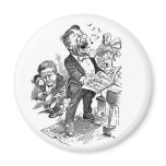 Theodore Roosevelt 1912 Political Cartoon magnets