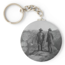 Theodore Roosevelt and John Muir on Glacier Point Keychains