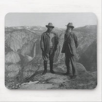 Theodore Roosevelt and John Muir on Glacier Point Mousepads