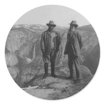 Theodore Roosevelt and John Muir on Glacier Point Stickers