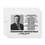 Theodore Roosevelt Dare Mighty Things Triumphs invitations