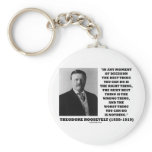 Theodore Roosevelt Decision Right Wrong Thing keychains