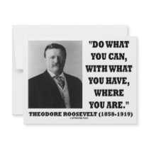 Theodore Roosevelt Do What You Can Quote