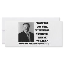 Theodore Roosevelt Do What You Can Quote