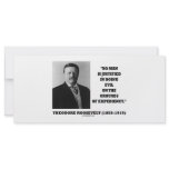 Theodore Roosevelt No Man Justified In Doing Evil rack cards