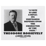 Theodore Roosevelt Vote Is Like A Rifle Character flyers