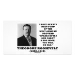 Theodore Roosevelt West African Proverb Stick photo cards
