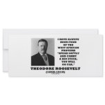 Theodore Roosevelt West African Proverb Stick rack cards