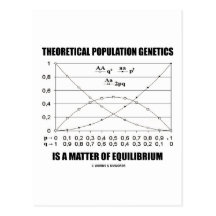 Theoretical Population Genetics Matter Equilibrium Postcard