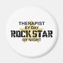 Therapist Rock Star by Night Magnets