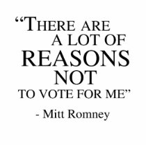 There are a lot of reasons not to vote for me photo sculpture