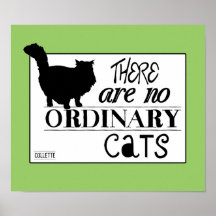 There Are No Ordinary Cats - All Colours Print