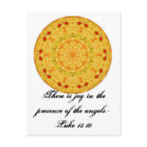 There is joy in the presence of the angels.- Luke Post Card