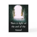 There is light at the end of the tunnel QUOTE cards