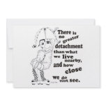 There is no greater detachment than what we live.. personalized invitations