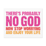 There Is Probably No God postcards