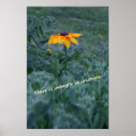 There is strength in solitude flower canvas print