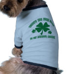 There’s Too Much Blood In My Alcohol System Doggie Tee Shirt