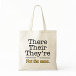 There, Their and They're. Canvas Bags
