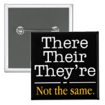 There, Their and They're. Button