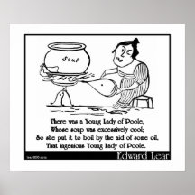 There was a Young Lady of Poole Poster