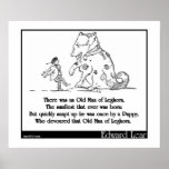 There was an Old Man of Leghorn Print