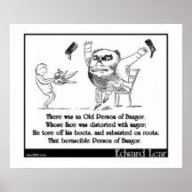 There was an Old Person of Bangor Poster