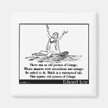 There was an old person of Grange Fridge Magnets