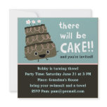 There Will Be Cake! Funny & Cute Party Invitation