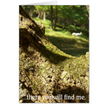 There you will find me. greeting card