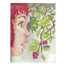 theres a fairy on my nose (2) post cards