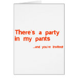 There's A Party In My Pants cards