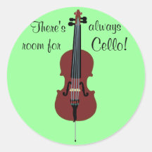 There's always room for Cello! Round Stickers