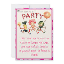 There's Going To Be A Party Personalized Invitation