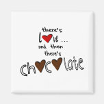 There's Love . . . And Then There's Chocolate Magnet