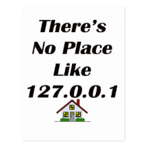 Theres No Place like blk with house Postcards