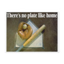 Theres No PLATE Like Home postcards